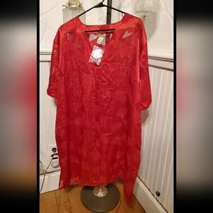 Initmates By Lane Bryant Vintage New With Tag Size 22/24 Heart Pattern Buttons